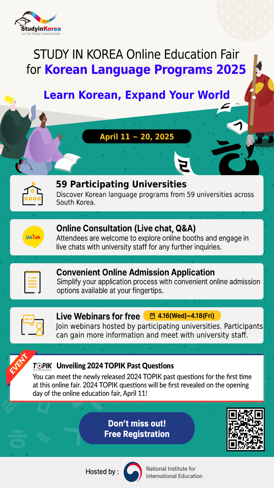 STUDY IN KOREA Online Education Fair for Korean Language Programs