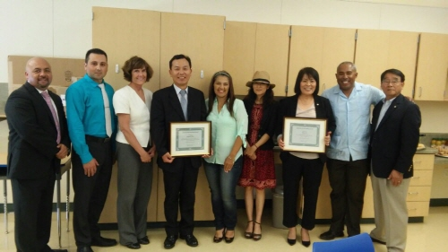 Director Shin visitied Alisal School District